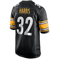 maillot de joueur retraité Nike Franco Harris pour hommes, noir, Pittsburgh Steelers, jeu