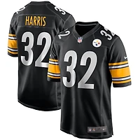 maillot de joueur retraité Nike Franco Harris pour hommes, noir, Pittsburgh Steelers, jeu