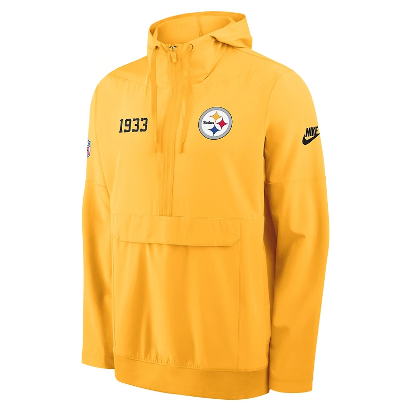 Veste à capuche Nike Gold Pittsburgh Steelers 1933 Sideline Alt Pack pour homme