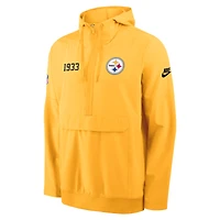 Veste à capuche Nike Gold Pittsburgh Steelers 1933 Sideline Alt Pack pour homme