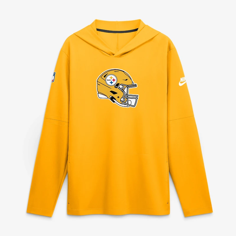 Men's Nike Gold Pittsburgh Steelers Alt Dri-FIT Hooded Long Sleeve T-Shirt