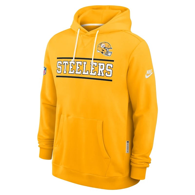 Men's Nike Gold Pittsburgh Steelers Alt Sideline Standard Issue Dri-FIT Hoodie