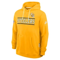 Men's Nike Gold Pittsburgh Steelers Alt Sideline Standard Issue Dri-FIT Hoodie