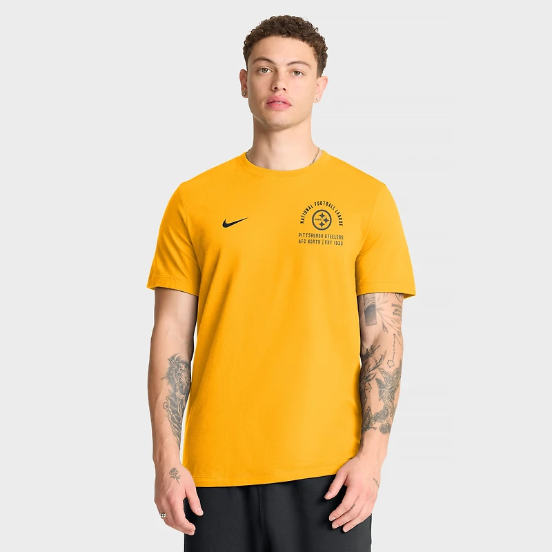 T-shirt essentiel Nike doré Pittsburgh Steelers pour homme