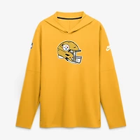 T-shirt à capuche manches longues Nike Gold Pittsburgh Steelers Sideline Dri-FIT pour homme
