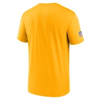 Men's Nike Gold Pittsburgh Steelers Sideline Legend Small Logo Dri-FIT T-Shirt