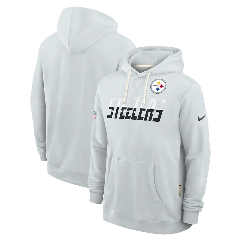 Men's Nike Gray Pittsburgh Steelers Sideline Standard Issue Dri-FIT Hoodie