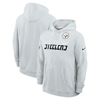 Men's Nike Gray Pittsburgh Steelers Sideline Standard Issue Dri-FIT Hoodie