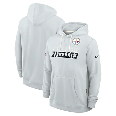 Men's Nike Gray Pittsburgh Steelers Sideline Standard Issue Dri-FIT Hoodie