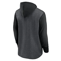 Sweat à capuche Nike Heathered Charcoal/Black Pittsburgh Steelers Surrey Legacy pour hommes