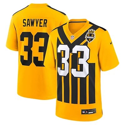 Men's Nike Jack Sawyer  Gold Pittsburgh Steelers Alternate Game Jersey