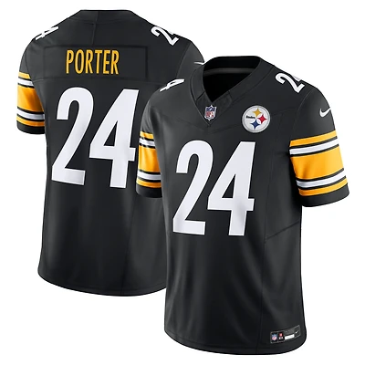 Maillot Nike Joey Porter Jr. noir pour homme des Steelers de Pittsburgh Vapor F.U.S.E. Limited