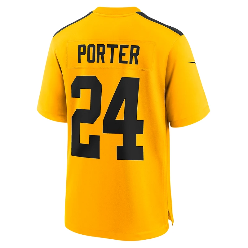 Maillot Nike Joey Porter Jr. Gold pour homme des Steelers de Pittsburgh (match alternatif)