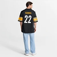 Maillot Nike Juan Thornhill noir pour homme des Pittsburgh Steelers