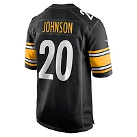 Men's Nike Kaleb Johnson  Black Pittsburgh Steelers Team Game Jersey