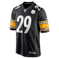Men's Nike Kyle Dugger  Black Pittsburgh Steelers Team Game Jersey