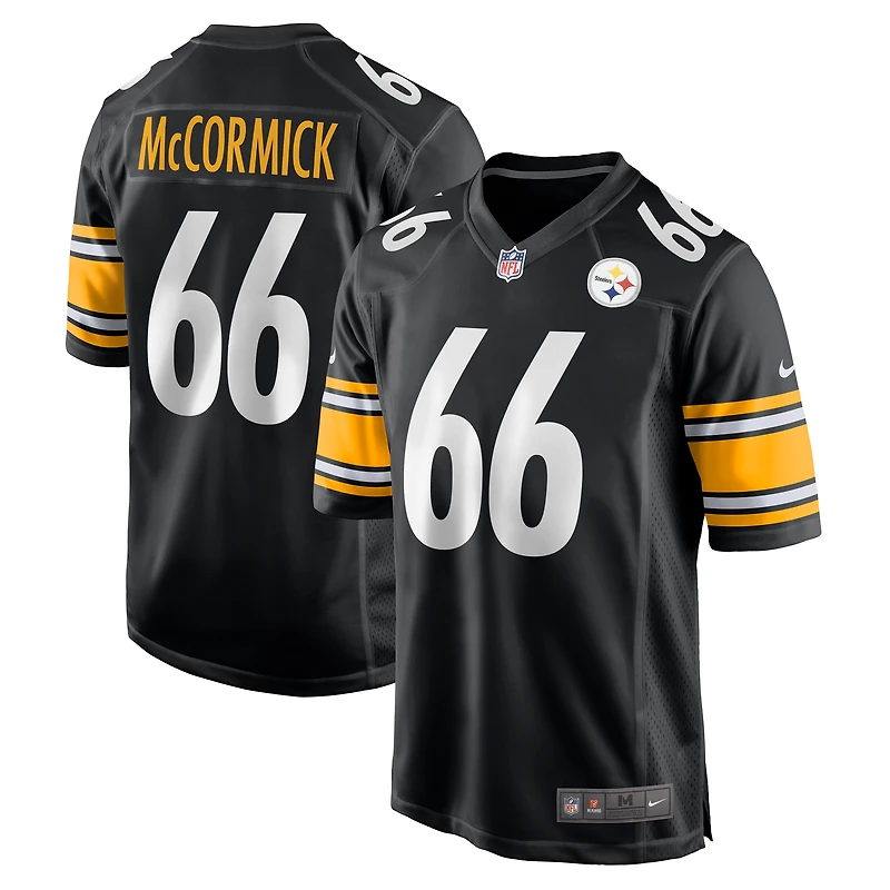 Maillot de match Nike Mason McCormick noir des Steelers Pittsburgh pour homme