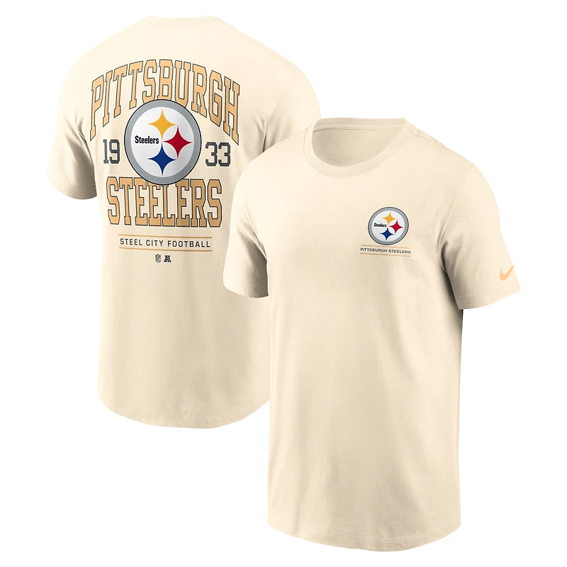 T-shirt Nike Freestyle Essential Pittsburgh Steelers Natural pour homme