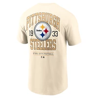 T-shirt Nike Freestyle Essential Pittsburgh Steelers Natural pour homme