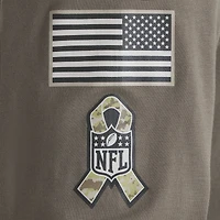 T-shirt Nike Olive Pittsburgh Steelers 2025 Salute to Service Sideline à manches longues pour homme