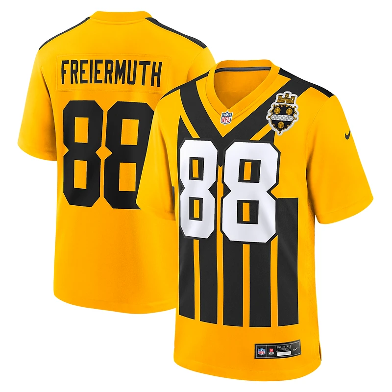 Men's Nike Pat Freiermuth Gold Pittsburgh Steelers Alternate 1933 Throwback Game Jersey