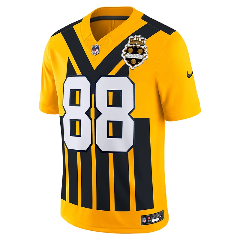 Maillot Nike Pat Freiermuth Gold Pittsburgh Steelers Alternate Vapor F.U.S.E. Limited pour homme