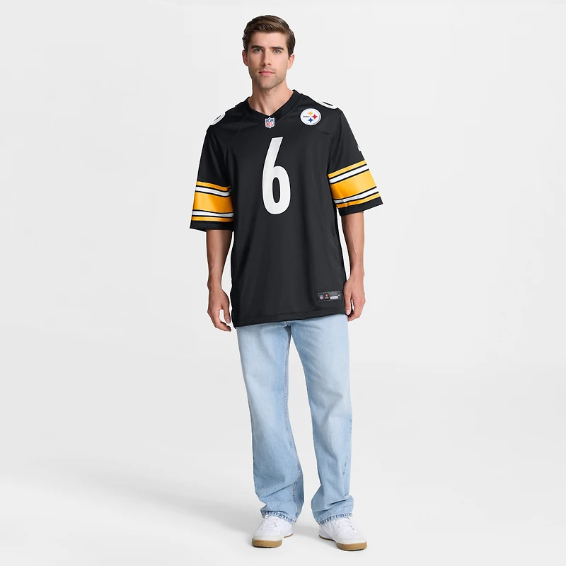 Maillot Nike Patrick Queen pour homme, joueur de match des Pittsburgh Steelers, noir