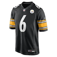 Maillot Nike Patrick Queen pour homme, joueur de match des Pittsburgh Steelers, noir