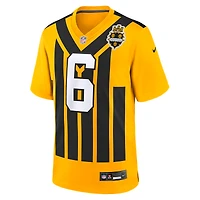 Men's Nike Patrick Queen Gold Pittsburgh Steelers Alternate 1933 Throwback Game Jersey