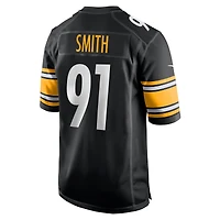 Maillot de match Nike Preston Smith noir des Pittsburgh Steelers pour homme