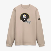 Men's Nike  Sand Pittsburgh Steelers Formation Rewind Club Pullover Sweatshirt