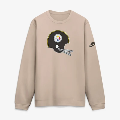 Men's Nike  Sand Pittsburgh Steelers Formation Rewind Club Pullover Sweatshirt