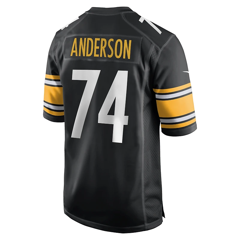Men's Nike Spencer Anderson Black Pittsburgh Steelers Game Jersey