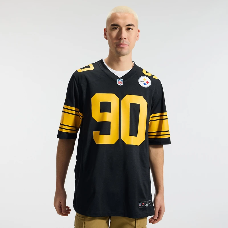 Men's Nike T.J. Watt Black Pittsburgh Steelers Alternate Game Jersey