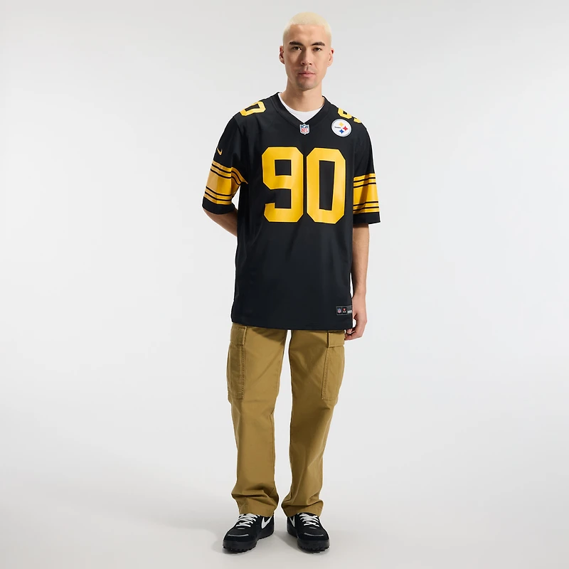 Men's Nike T.J. Watt Black Pittsburgh Steelers Alternate Game Jersey