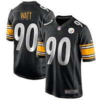 Nike T.J. pour homme Maillot de match Watt Black Pittsburgh Steelers