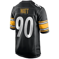 Nike T.J. pour homme Maillot de match Watt Black Pittsburgh Steelers