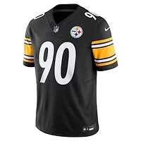Maillot Nike T.J. Watt noir pour homme des Pittsburgh Steelers Team Vapor F.U.S.E. Limited