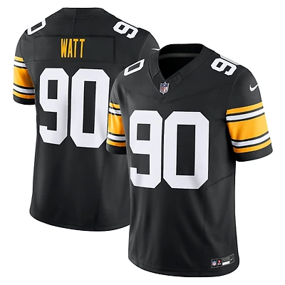 Nike T.J. pour hommes Watt Black Pittsburgh Steelers Vapor F.U.S.E. Maillot limité