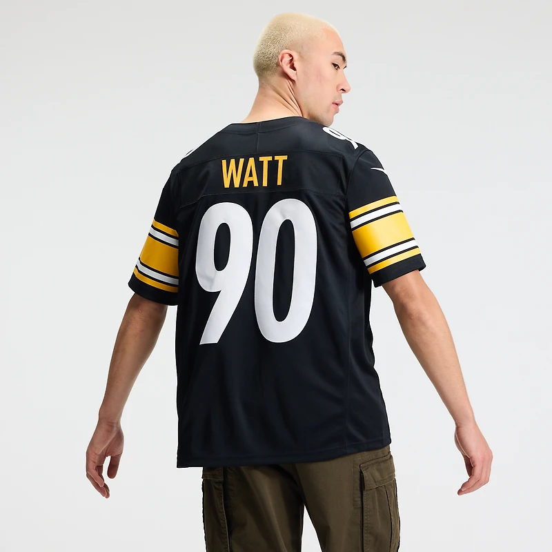 Men's Nike T.J. Watt Black Pittsburgh Steelers Vapor F.U.S.E. Stitched Limited Jersey