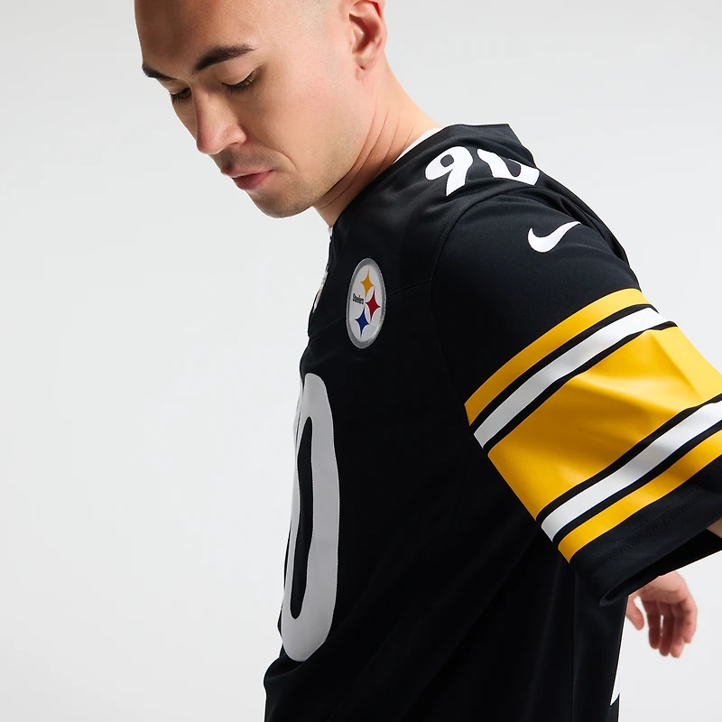 Men's Nike T.J. Watt Black Pittsburgh Steelers Vapor F.U.S.E. Stitched Limited Jersey