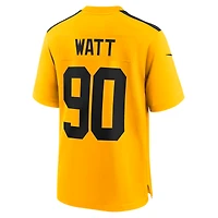 Maillot Nike T.J. Watt doré pour homme, modèle alternatif des Steelers de Pittsburgh, édition 1933