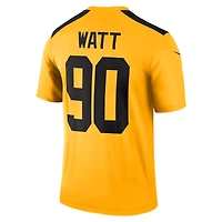Haut Nike T.J. Watt Gold pour homme, joueur de performance légendaire rétro des Steelers Pittsburgh, version alternative 1933