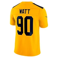 Men's Nike T.J. Watt Gold Pittsburgh Steelers Alternate Vapor F.U.S.E. Limited Jersey