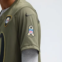 Maillot Nike T.J. Watt Olive Pittsburgh Steelers 2025 Salute to Service Limited pour homme