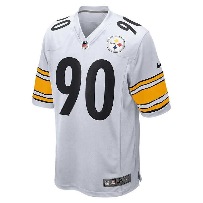 Nike T.J. pour hommes Maillot de match des Steelers Pittsburgh blanc Watt