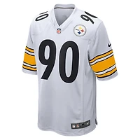 Nike T.J. pour hommes Maillot de match des Steelers Pittsburgh blanc Watt