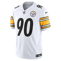 Nike T.J. pour hommes Watt White Pittsburgh Steelers Vapor F.U.S.E. Maillot limité