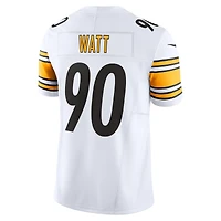 Nike T.J. pour hommes Watt White Pittsburgh Steelers Vapor F.U.S.E. Maillot limité