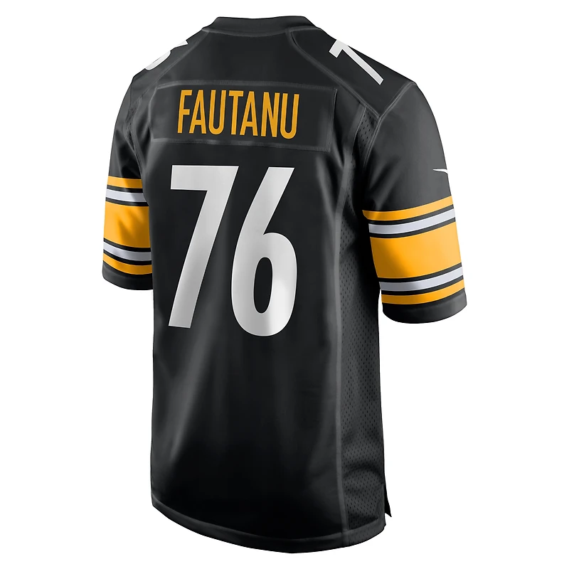 Men's Nike Troy Fautanu Black Pittsburgh Steelers  Player Game Jersey